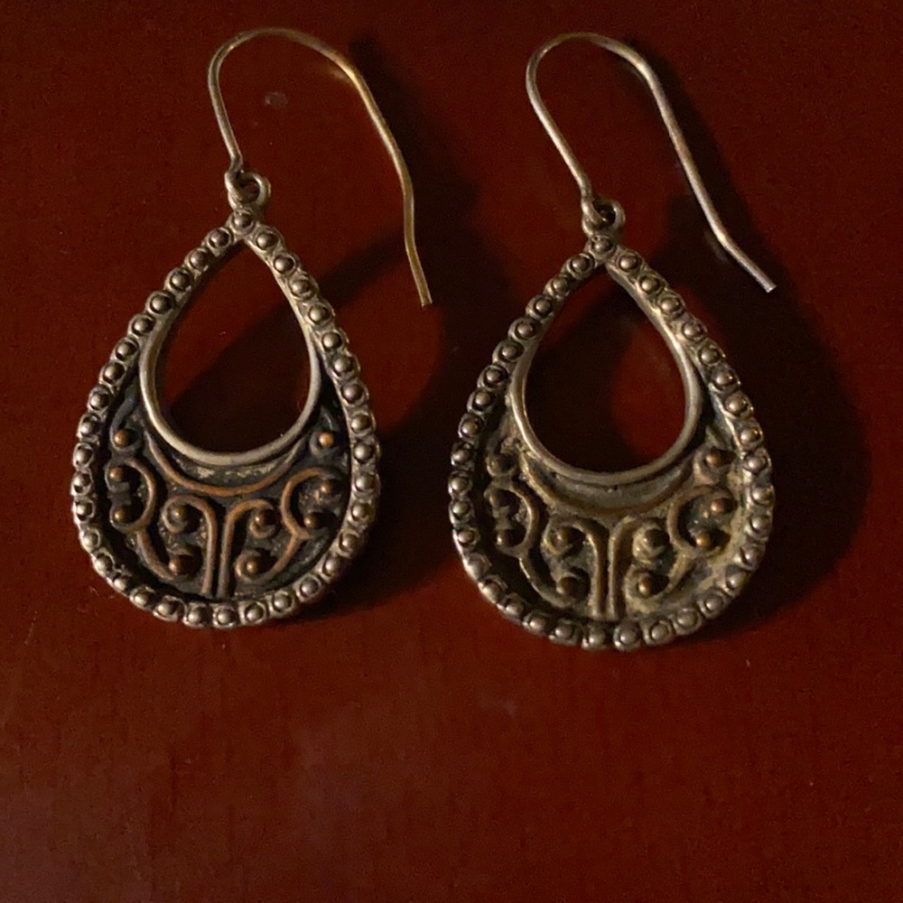 Sundance earrings sterling silver with copper